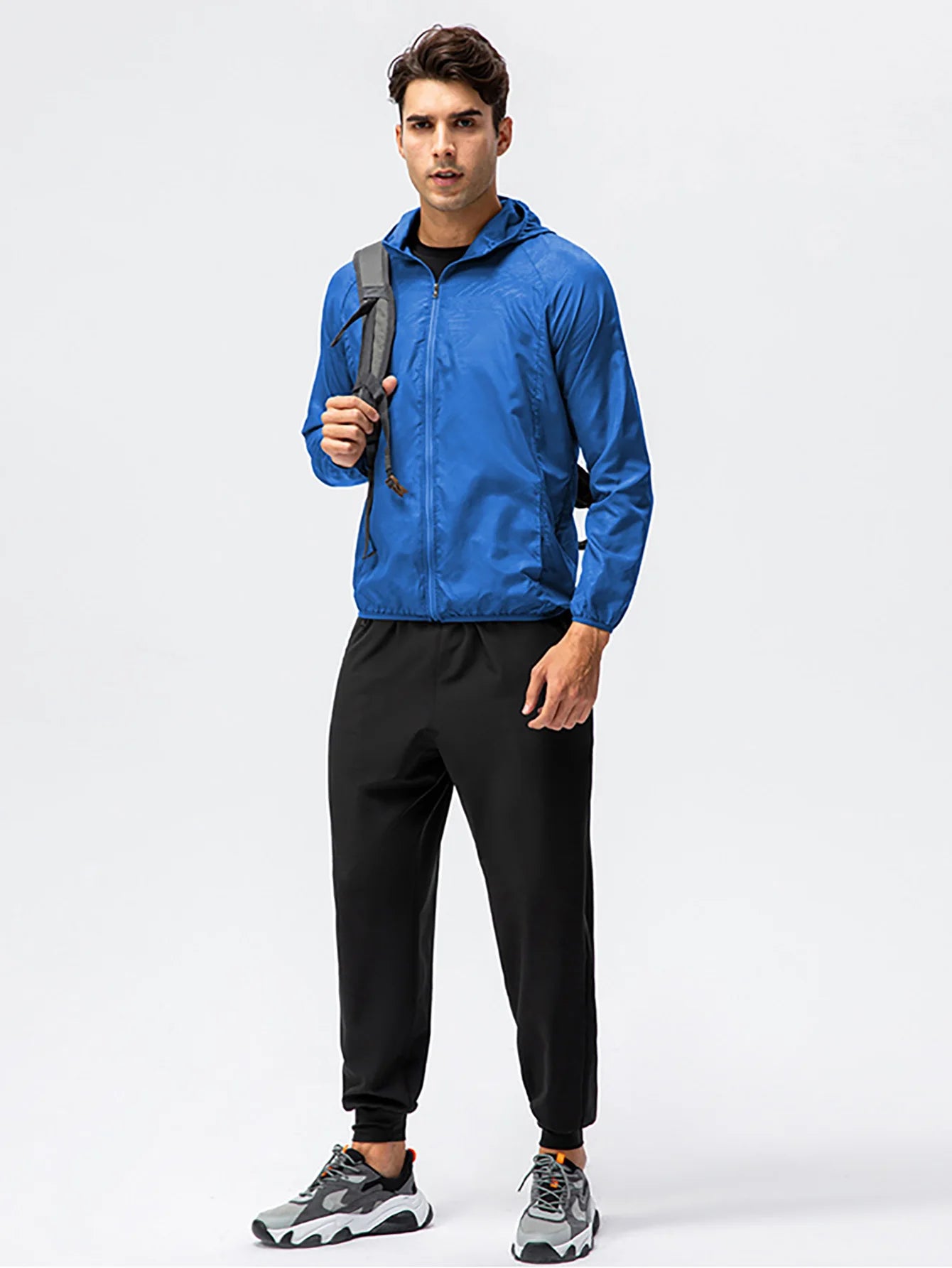 Unisex Waterproof Windbreaker Jacket – Sun Protection & Outdoor Use
